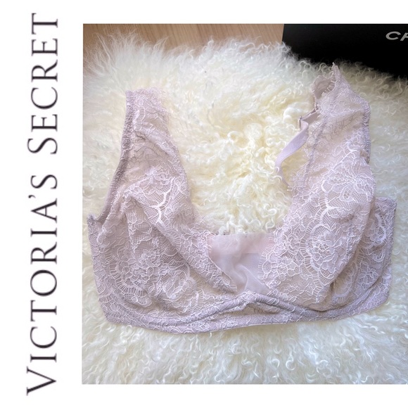 Victoria’sSecret Dream Angels unlined plunge bra in gray lavender - Picture 1 of 9